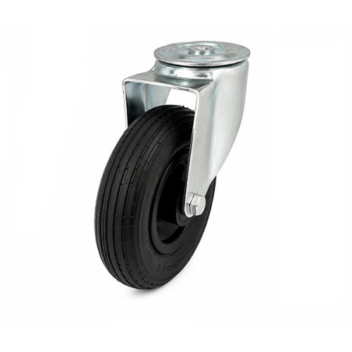 Medium Duty 200mm Pneumatic Swivel Castor - 75kg Load