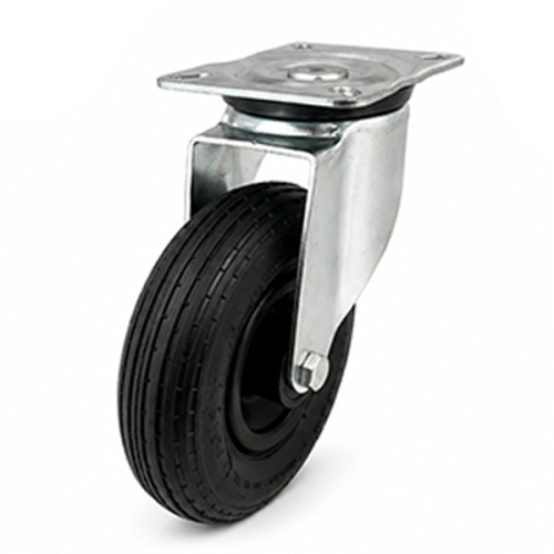 Medium Duty 200mm Pneumatic Swivel Castor - 75kg Load