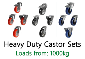 Heavy Duty Castors 1000kg Sets
