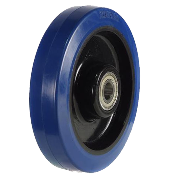 200mm Rubber on Nylon Wheel [400kg max load]