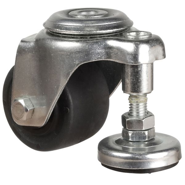 65mm Heavy Duty Black Nylon Bolt Hole Castors Single Bolt Castor
